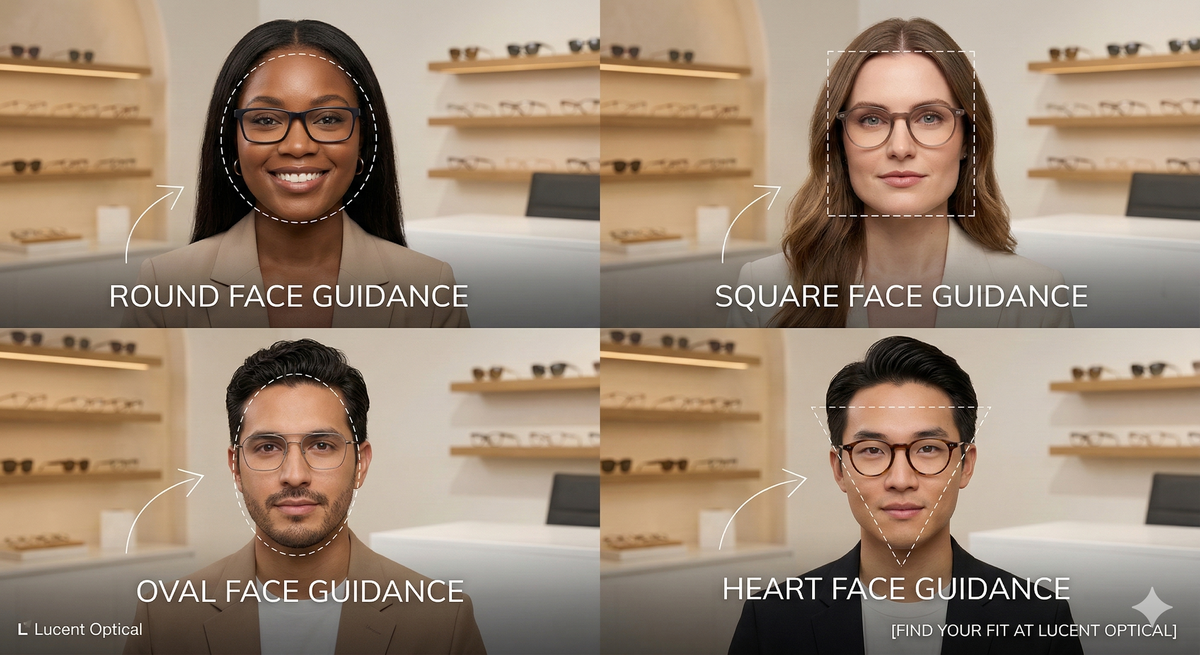 How to Choose the Perfect Frame for Your Face Shape – Lucent Optical