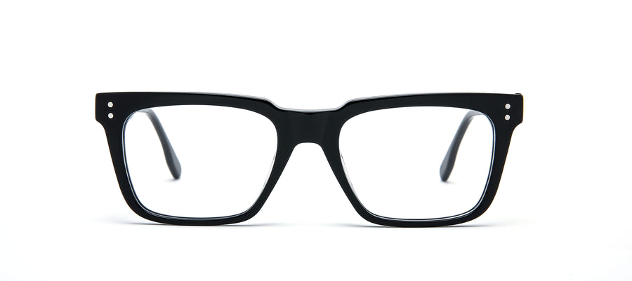 Jasper Square Acetate Glasses with Double Rivets