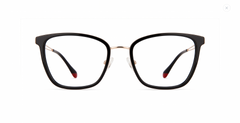 Harvé Benard 723 Square Glasses with Gold Accents