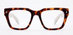 Harvé Benard 724 Burgundy Square Acetate Glasses